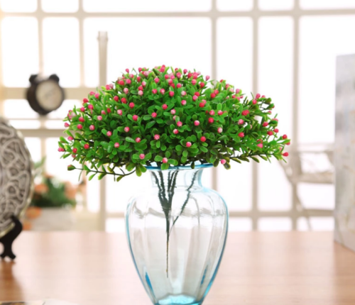 online popular milan grain starry white grain factory direct artificial flower indoor and outdoor decorations
