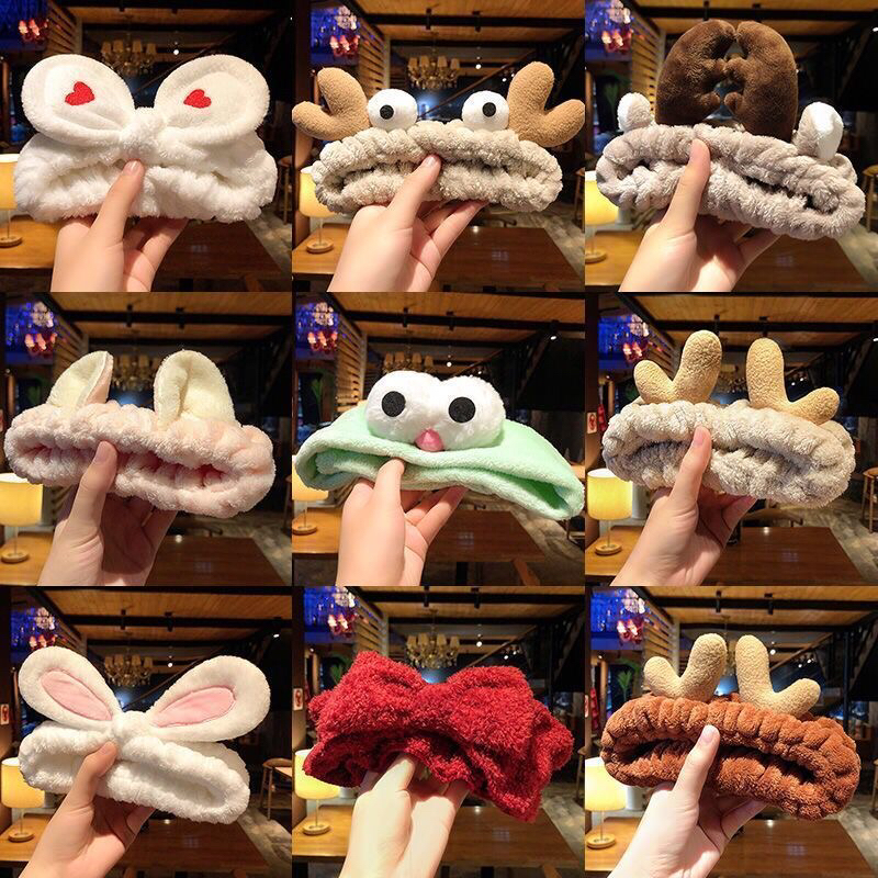 束发带女洗脸网红可爱韩国学生化妆敷面膜发饰甜美简约发箍地摊