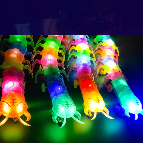 tiktok same style pull rope centipede electric universal centipede new luminous music children‘s toy stall popular
