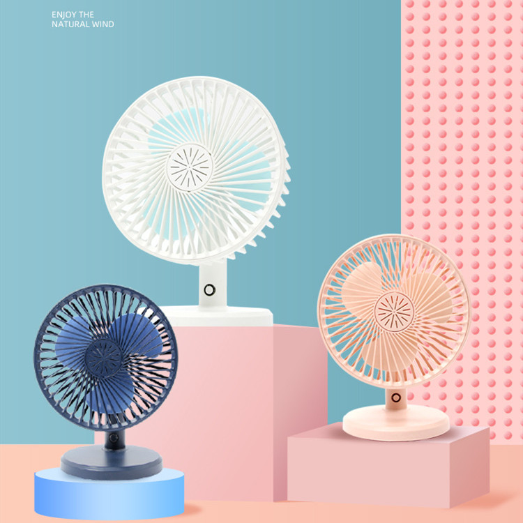 中夫新款台式风扇办公室桌面风扇 静音usb便携风扇家用办公小电扇