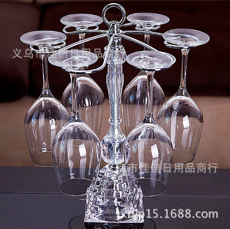 厂家直销新款水晶杯架 高档高脚杯架批发 欧式水晶家居工艺品摆件