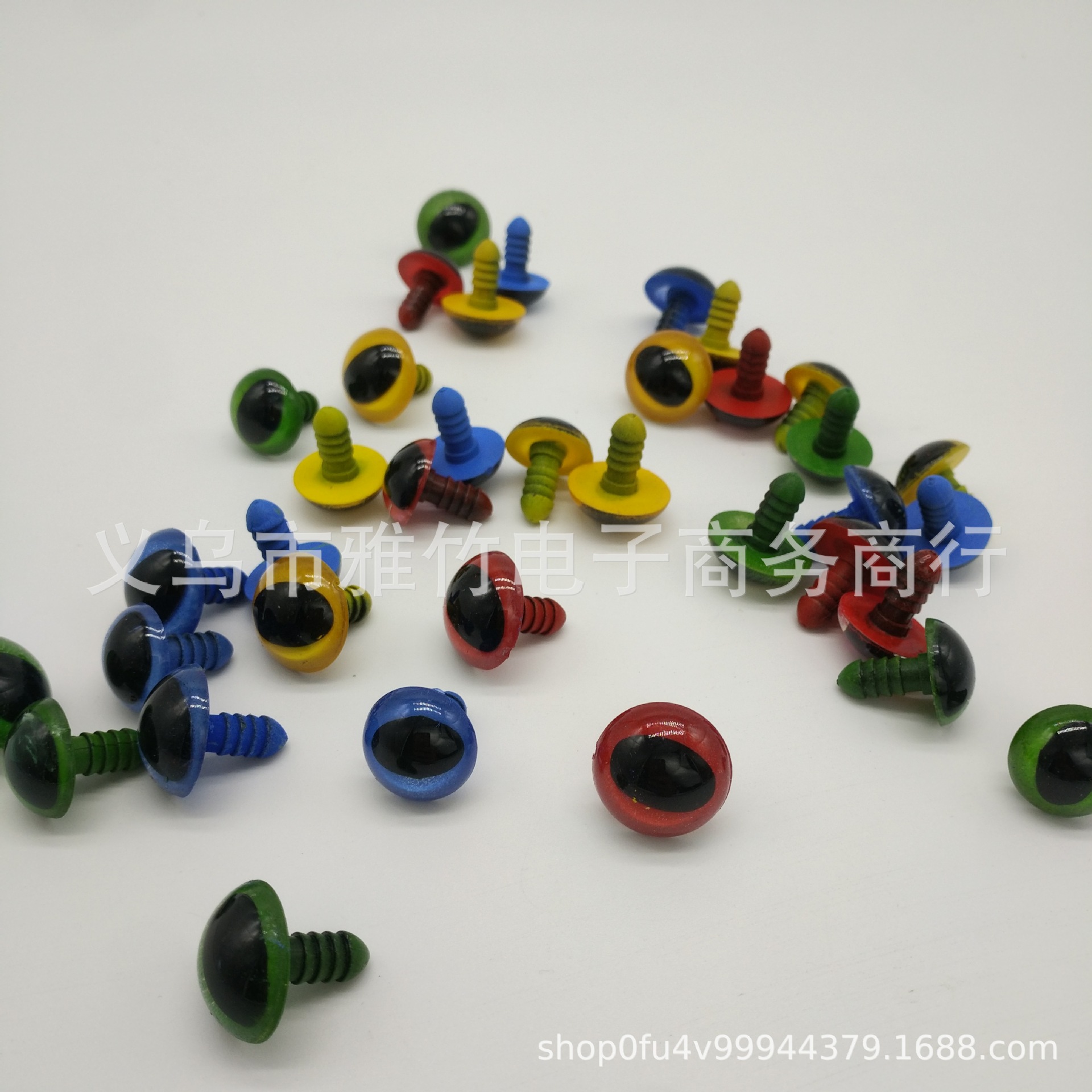 DIY仿真塑胶玩具制品手工多色水晶猫眼睛配件 可定制仿真动物眼球