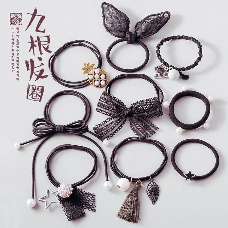 钰2020皮筋发绳韩国小清新森女系头饰皮套成人头绳发圈简约皮圈发