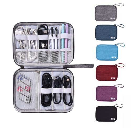 Single Layer Digital Packet Storage Bag Multifunction Data Cable Storage Bag Mobile Power Headset Storage Bag Cable Package