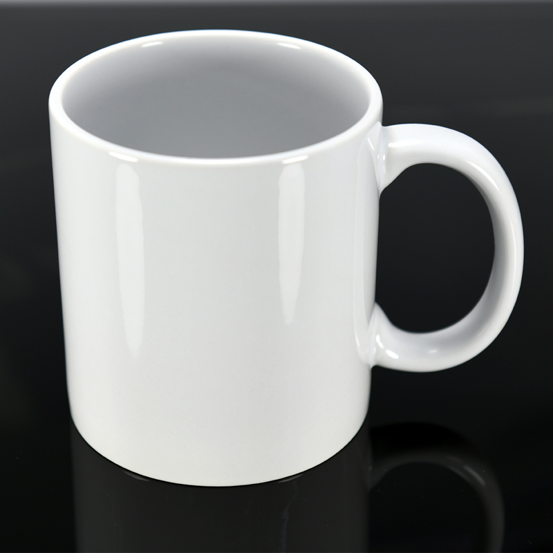 350ML热转印白杯11oz马克杯DIY可定制logo陶瓷杯厂家直销