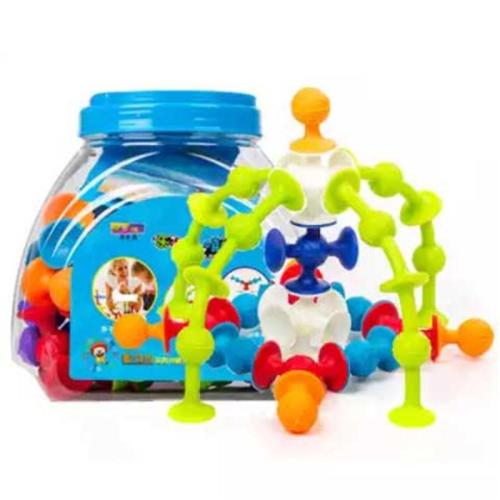 48 changeable sticky glue soft building blocks toy suction ball suction stick children‘s puzzle 3-6 years old suction