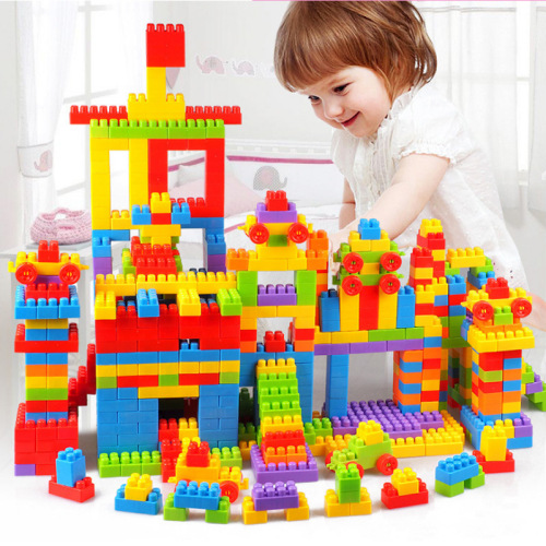 Children‘s Educational Toys Plastic Large Particle Building Blocks Early Education Assembly DIY Kindergarten Boys and Girls Gift Wholesale