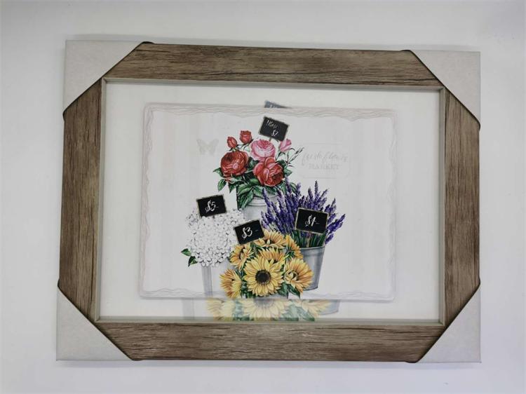 陶瓷立体装饰画客厅挂画壁画花卉画框相框厂家直销