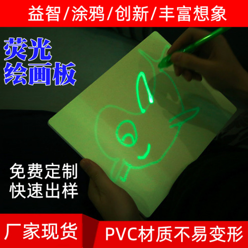  Factory Direct A3a4 Children‘s Educational Led Fluorescent Writing Doodle Board PVC Magic Luminous Drawing Board Toys 