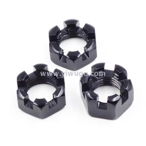 fasteners flowering serrated hexagon nut high strength pattern slotted nut m8-m64