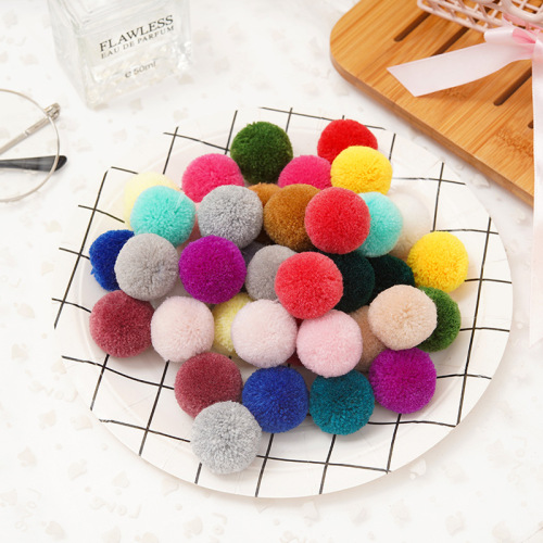 2cm home textile scarf cashmere clothing fur ball accessories handmade acrylic fur ball spot accessories factory wholesale
