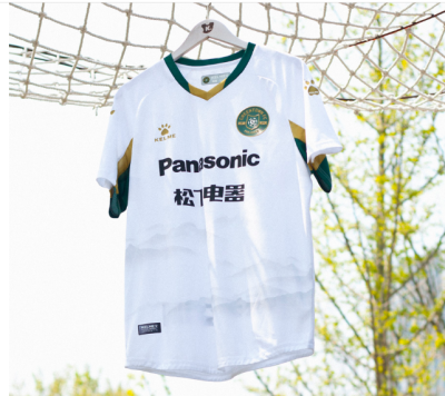 New Football Apparel manufacturer Direct selling short-sleeved Shorts set Zhejiang Greentown Home and away Jersey for 2020 season