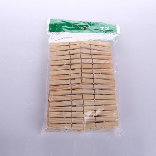 7.2 x0.9 pine 72 pack raw wood color bags packaging clip factory direct wholesale large quantity congyou