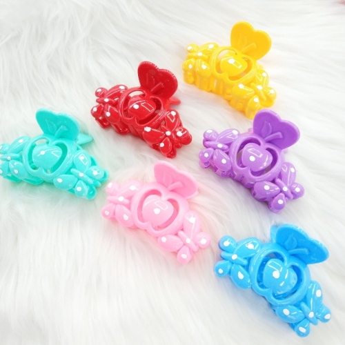 aishang sunshine grip korean style candy color bath clip with point hair grip 8cm
