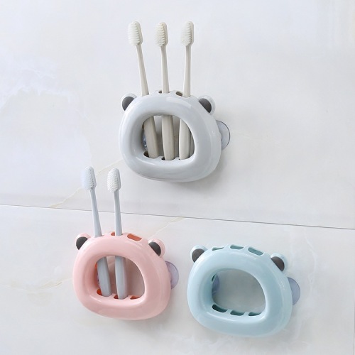 wall-mounted toothbrush holder bathroom punch-free cute bear toothbrush holder toothbrush holder toothbrush holder hanging toothbrush holder wall hanging