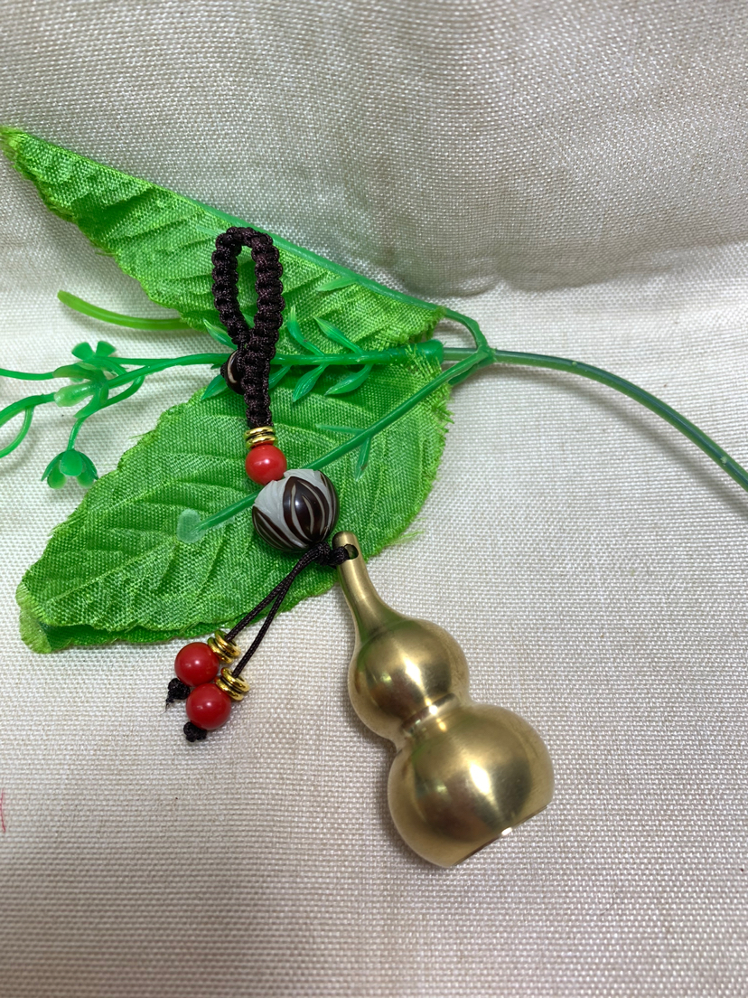 纯铜葫芦钥匙扣佛珠手链饰品礼品