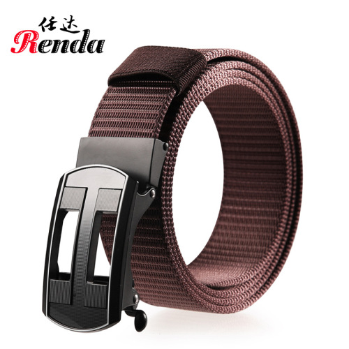 2020 Ren Da Hot-Selling New Arrival Toothless Automatic Alloy Buckle Belt Outdoor Sports Pure Nylon Waistband Wholesale