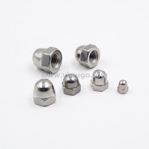 combined cap-typed nut integral decorative cap nut semicircle head one-piece cover nut combined fastener