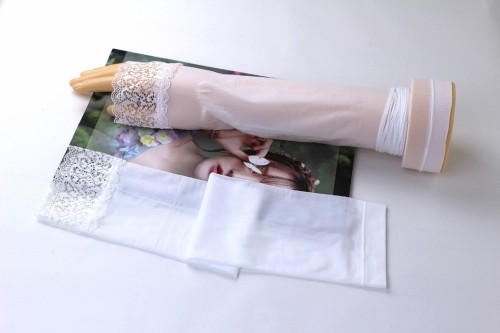 long sun protection ice sleeves for women in yiwu shopping league summer seamless ice silk hand sleeves lace arm protection sleeves thin