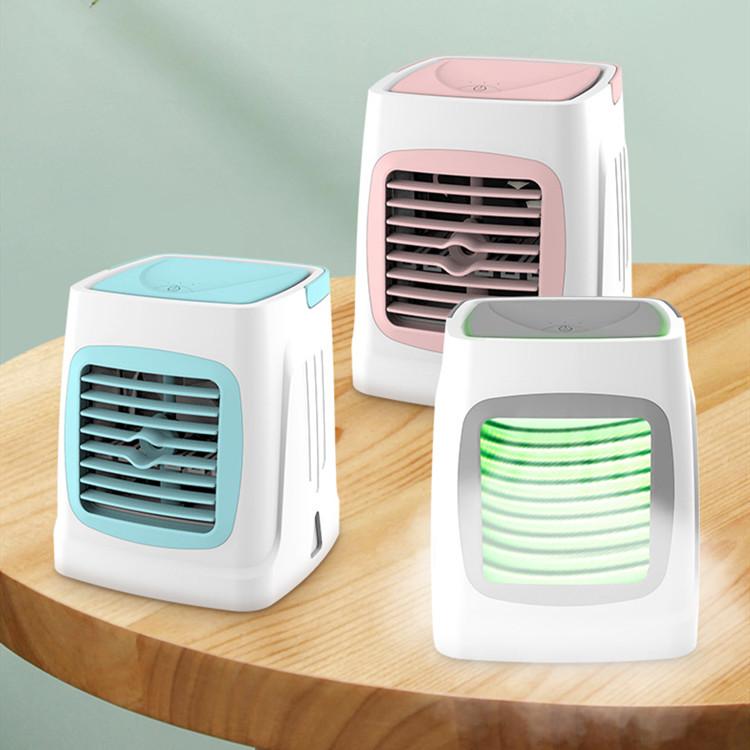 中夫新款迷你空调USB喷雾风扇加湿便携家用冰冷降温桌面冷风机