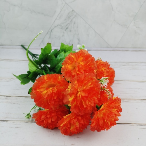 factory wholesale hot selling 10 carnation foreign trade domestic sales artificial flower direct selling indoor and outdoor decorative flower