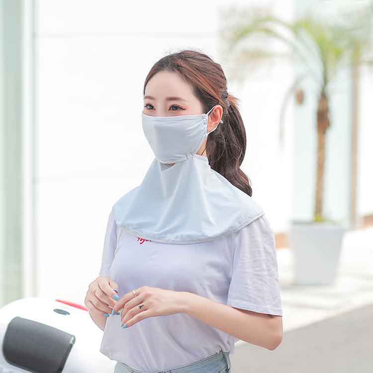 2020新款防晒喝水口罩防晒衣冰丝防晒衣冰凉舒适