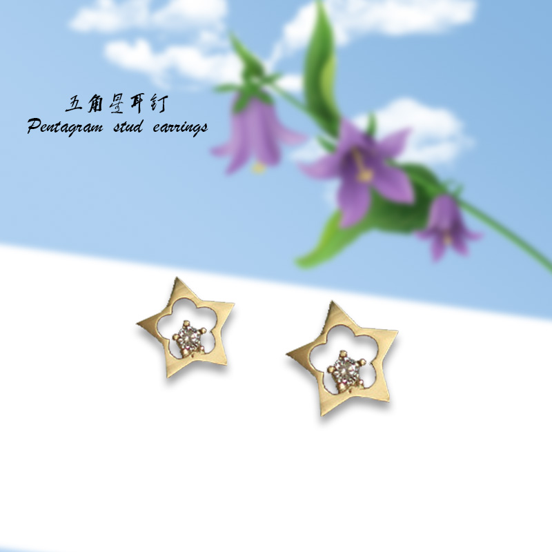 地摊货925银针耳钉小众设计一周耳钉小巧花朵耳钉批发合集3