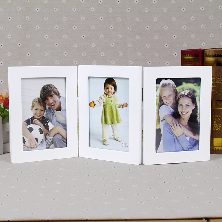 折叠相框 创意儿童相框 3连2连相框 影楼相框摆件批发