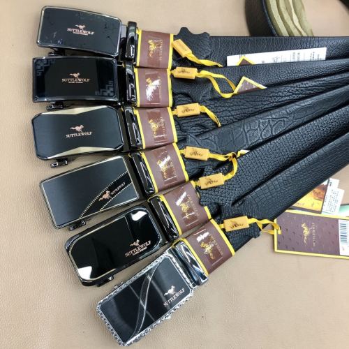 Sha Tai Lang Brand Automatic Belt Business Simple Classic Cowhide Belt Factory Direct Sales Recruiting Regional Agents