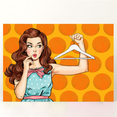 时尚女郎木板装饰画客厅玄关画无框画