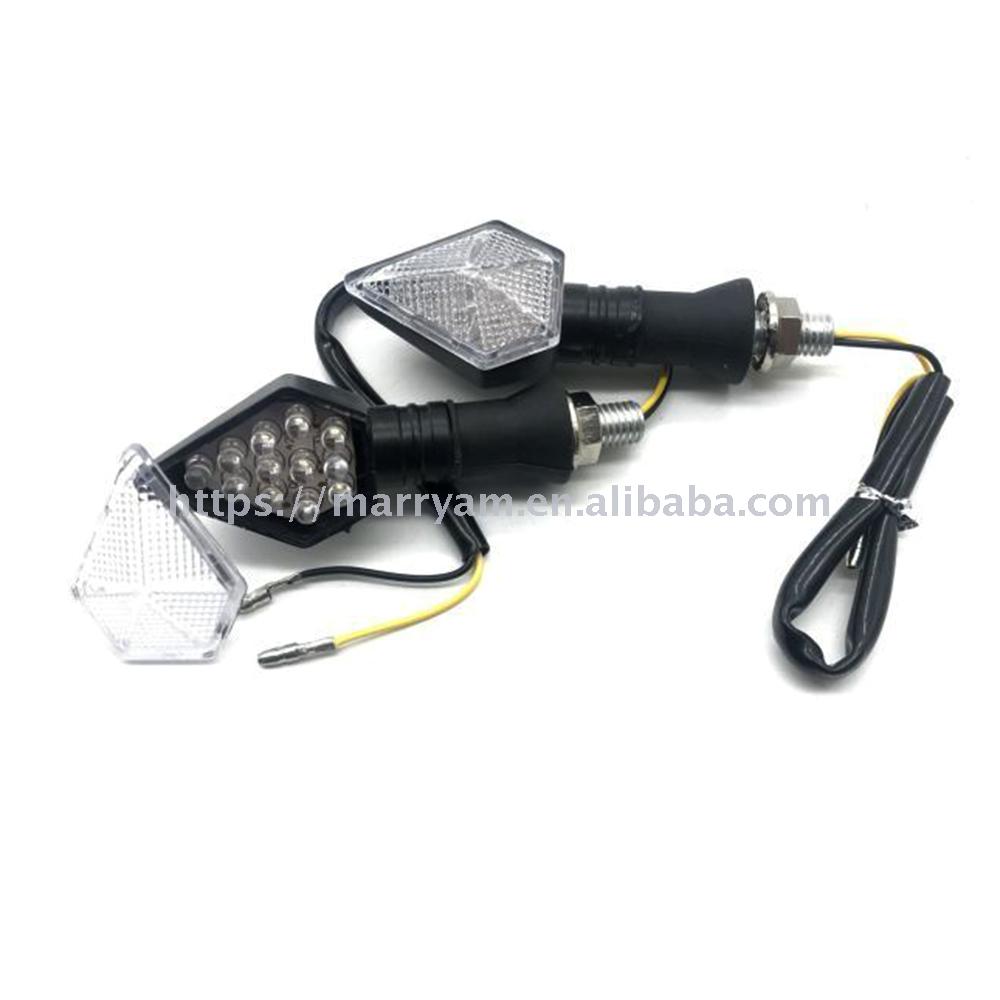 跨境爆款摩托车转向灯流水改装LED刹车一体化灯信号灯改装配件