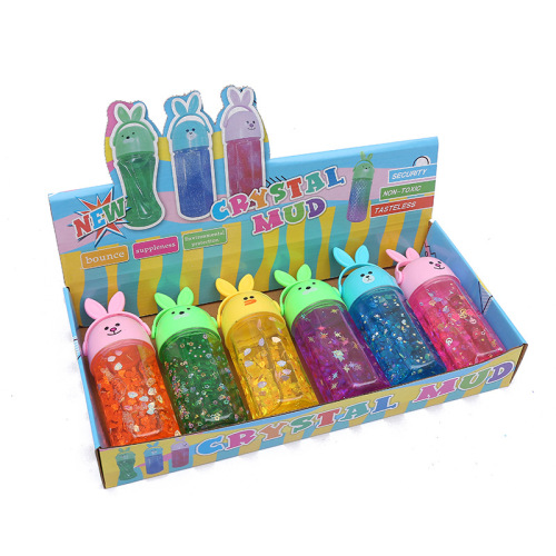 Novelty Toy Stall Children‘s Toy Leisure Toy Colored Clay Crystal Mud Plasticene Slim Foaming Glue Decompression
