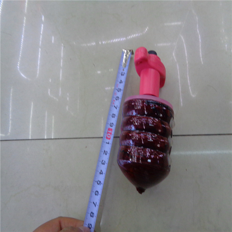 七彩音乐激光发光陀螺LED仿木陀螺旋转闪光陀螺地摊货源厂家直销详情5