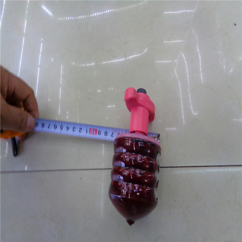 七彩音乐激光发光陀螺LED仿木陀螺旋转闪光陀螺地摊货源厂家直销详情6