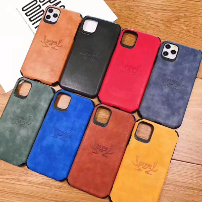A four-corner protection case for the leather-bound mobile phone case