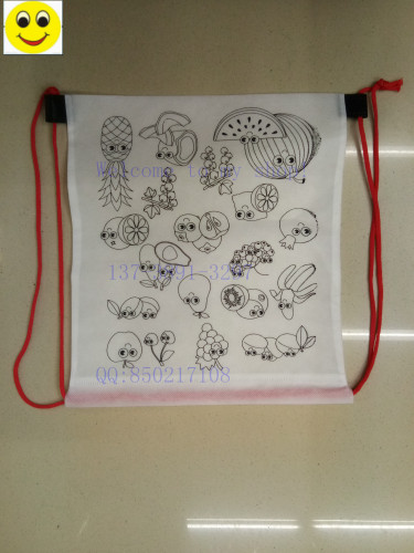 （Foreign Trade Tail Order， a Little Flaw， Not Much Quantity） Non-Woven Shopping Bag Gift Bag Doodle Bag