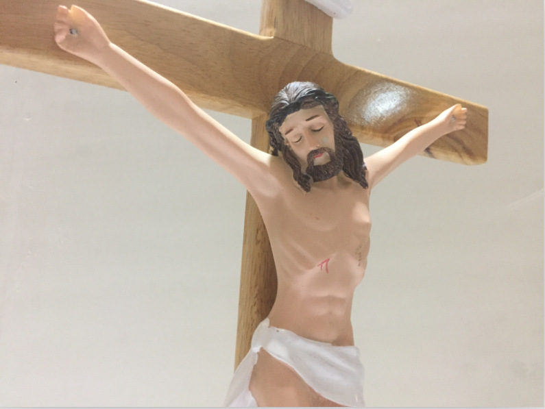 欧式精品纯木大十字架高档树脂耶稣圣像挂件主内礼品