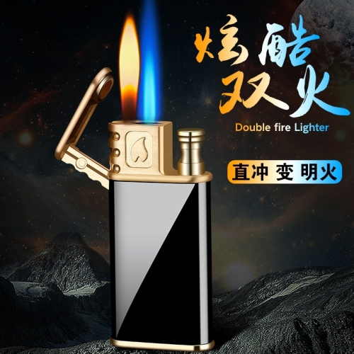 Hb871 Creative Dual-Fire Lighter Direct-to-Open-Fire Dual-Use Lighter