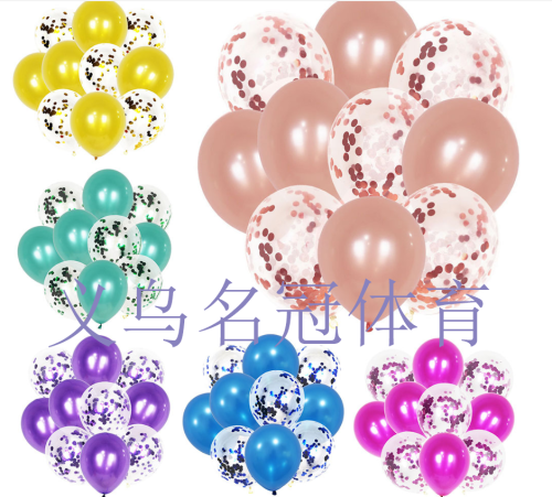 cross-border hot sale sequin balloon set ins online celebrity birthday party wedding decoration balloon