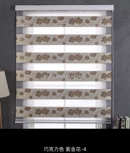 custom bauhinia living room guest room jacquard soft gauze curtain finished foreign trade factory cortina duo roller
