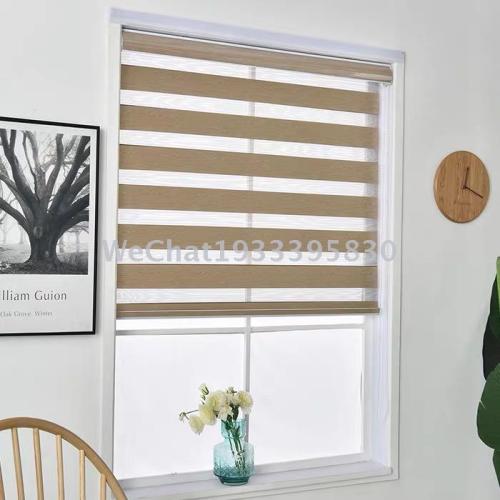 Shutter Roller Shutter Soft Gauze Curtain Zebra Curtain Day and Night Curtain Factory Customized Living Room Curtain Bathroom Curtain Finished Product 