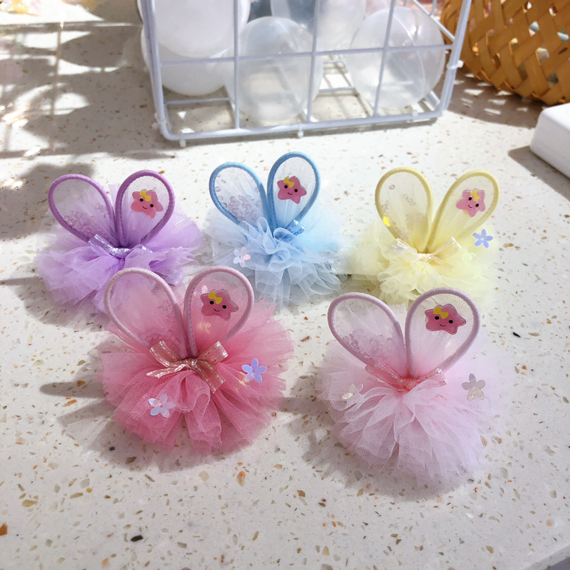 摩登女孩 韩国儿童发夹星星压夹混色批发