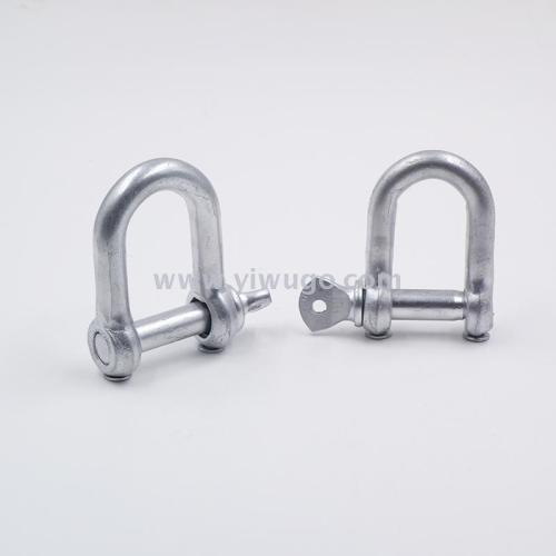 fasteneru shackle high strength d-type shackle snap ring buckle safety catch bow shackle