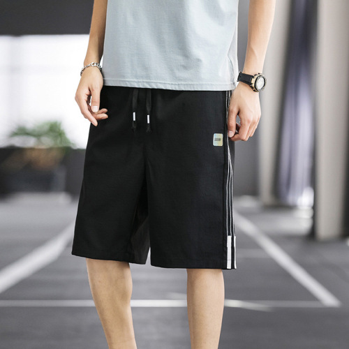 Summer Men‘s Pants Sports Pants Men‘s Korean Style Loose Cargo Pants Men‘s Fifth Pants Thin Casual Beach Short Pants