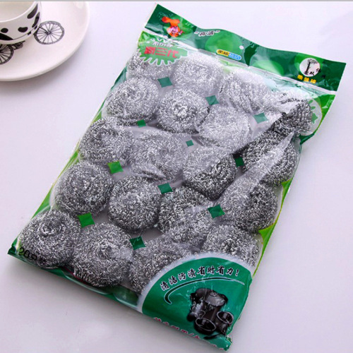 Stainless Steel Wire Ball Household Cleaning Supplies Dishwashing Cloth Pot Brush 20 Kitchen Cleaning Balls 