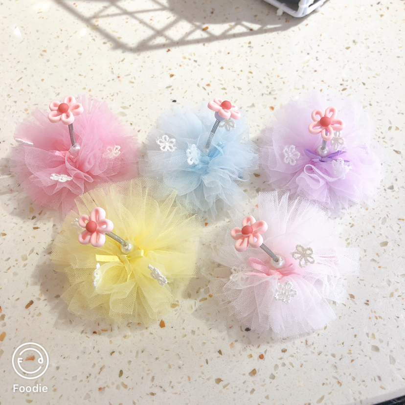 摩登女孩 可爱风ins风 儿童宝宝花朵压夹