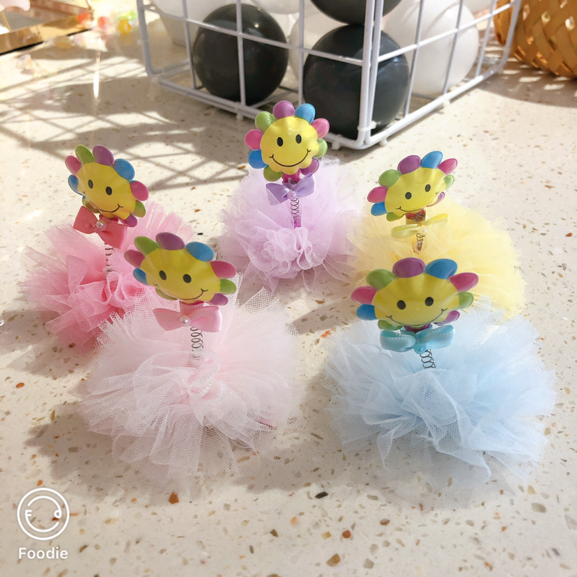 摩登女孩 儿童宝宝 可爱风 太阳花气球压夹