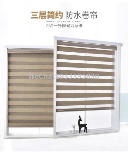 Customized Living Room Curtain Toilet Curtain Finished Shutter Roller Shutter Soft Gauze Curtain Zebra Curtain Day and Night Curtain Manufacturer