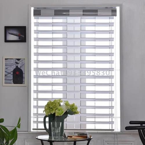 Ladder Belt Shangri-La Curtain Study Louver Curtain Guest Restaurant Roller Shutter Bedroom Double-Layer Shading Curtain Factory Direct Sales 