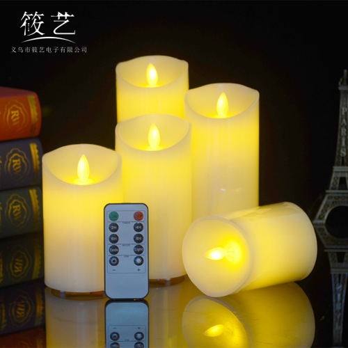 factory direct sales electronic candle remote control led electronic candle light wedding decoration atmosphere layout supplies hot sale